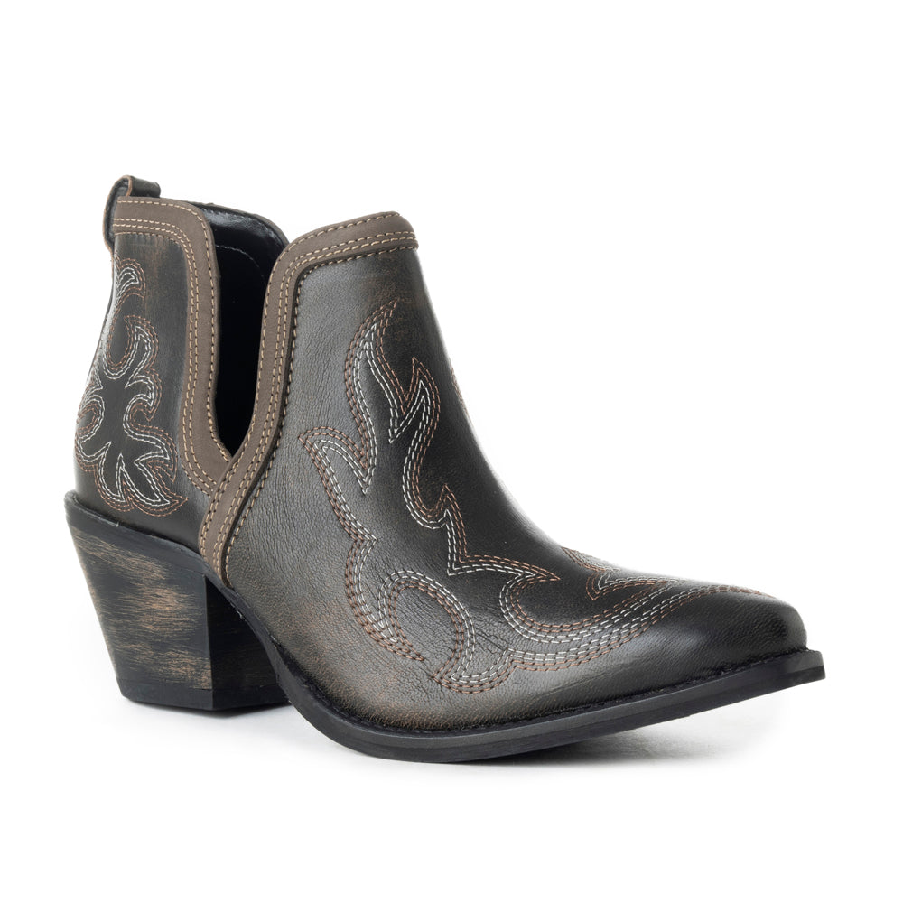 Emmie Faye Stitched Leather Boots