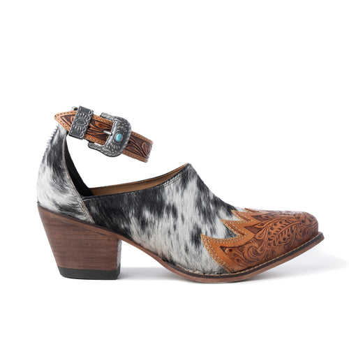 Zora Canyon Hair-On Hide Mules