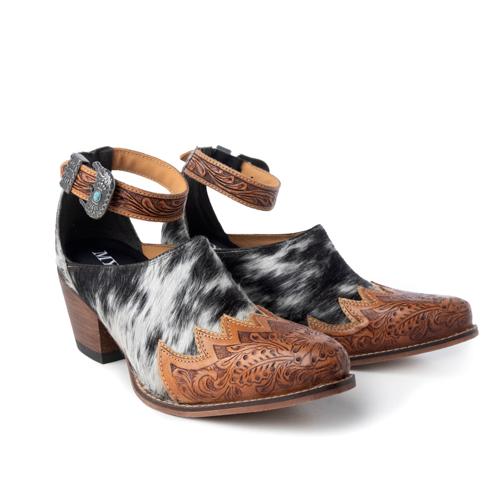 Zora Canyon Hair-On Hide Mules