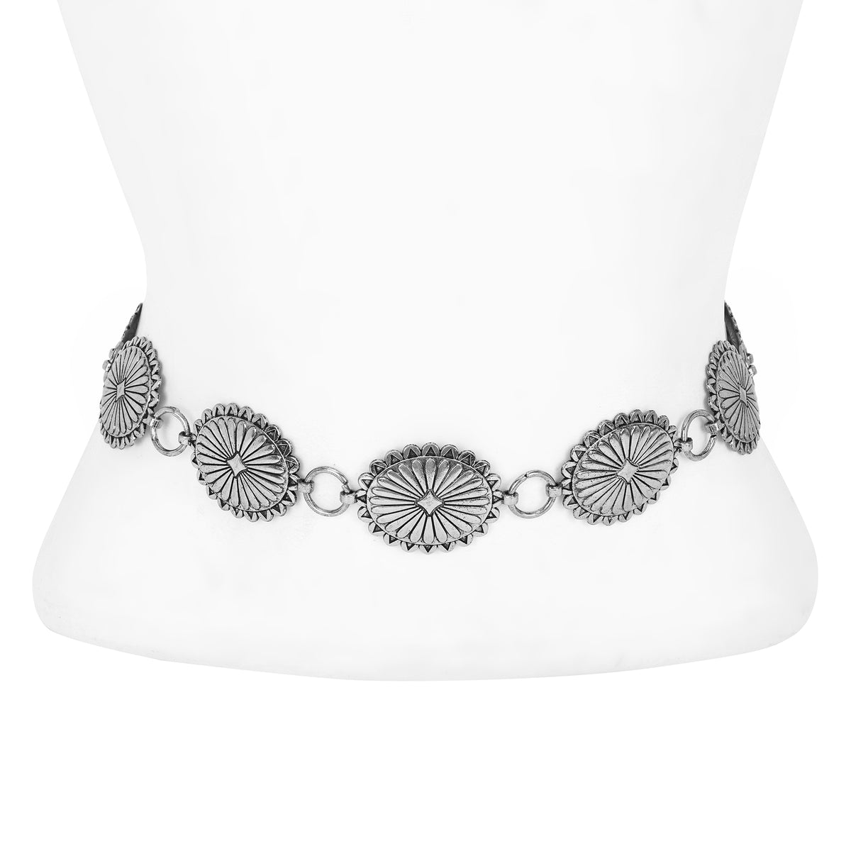 Concho Trail Chain Belt for Women