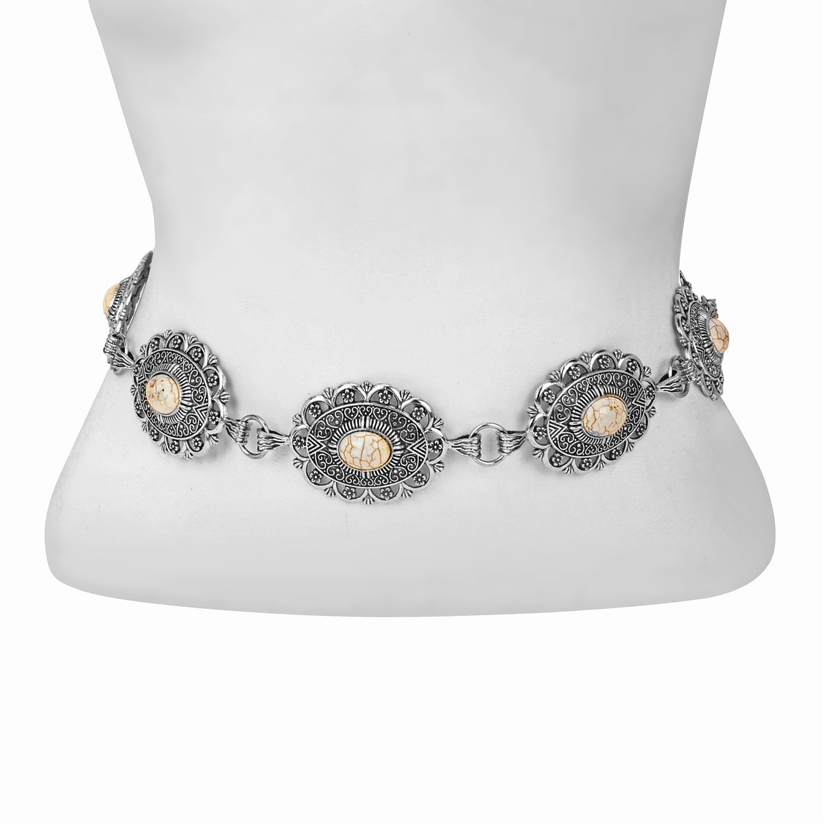 Dustrose Stone Concho Belt for Women