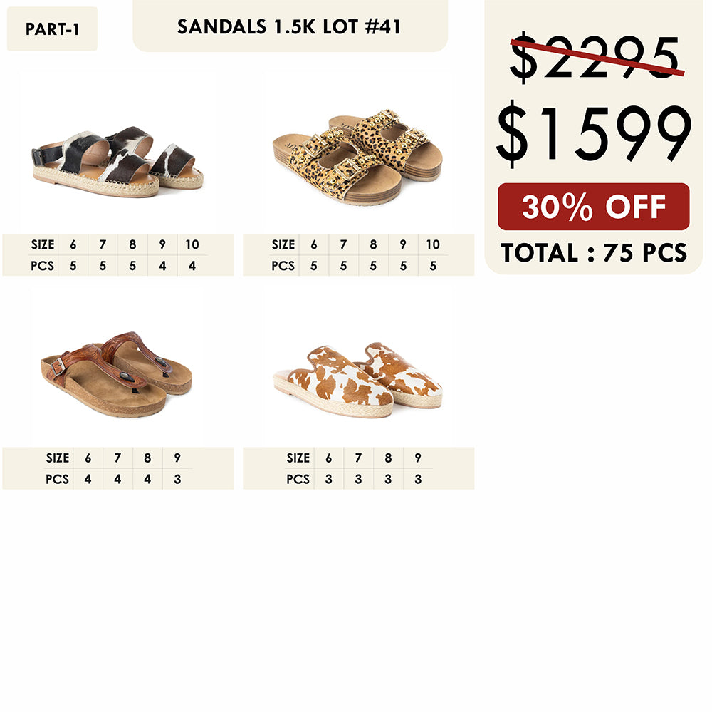 SANDALS 1.5K LOT-41