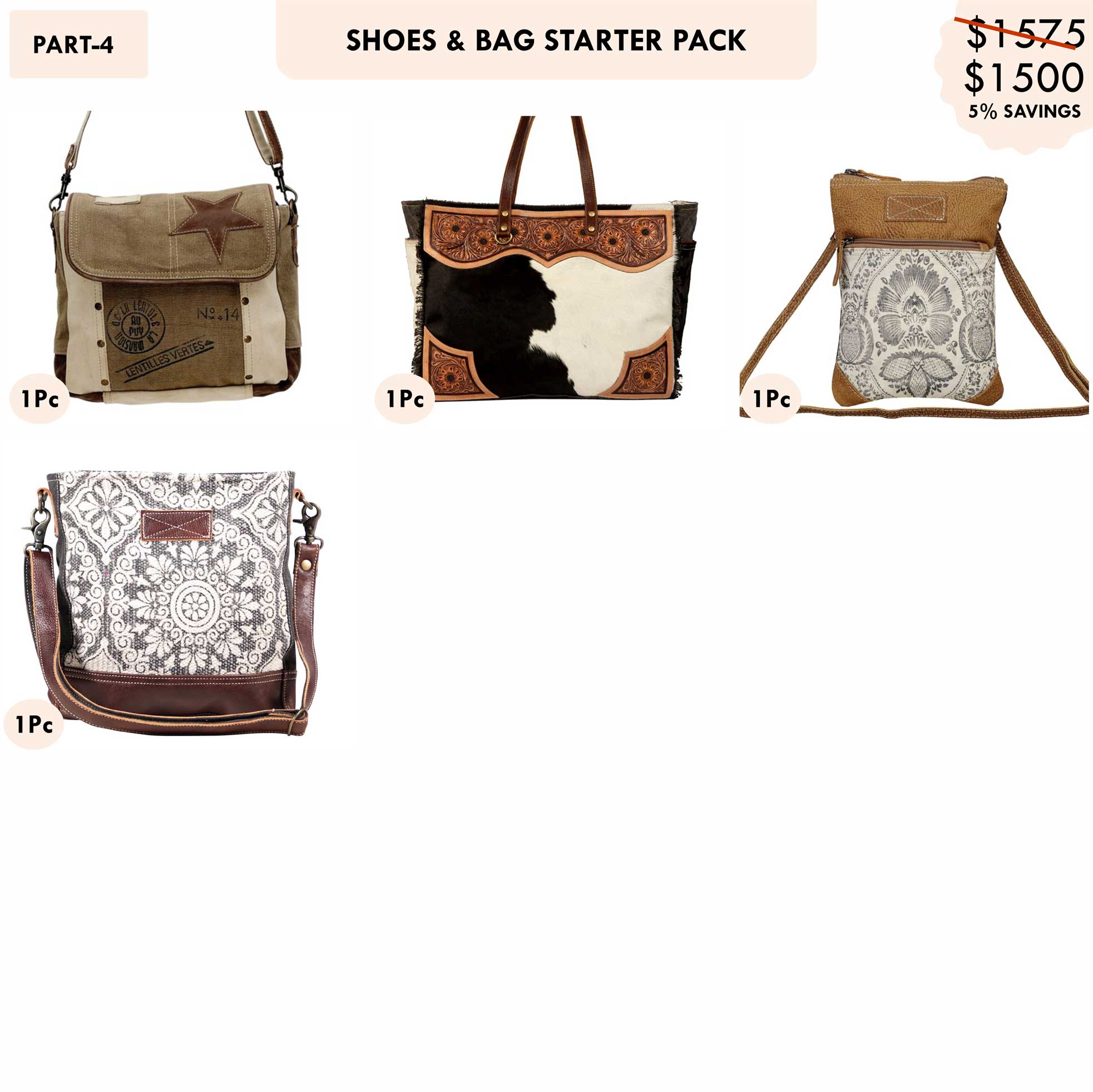 Starter Pack $1500 - Western Shoes & Bags