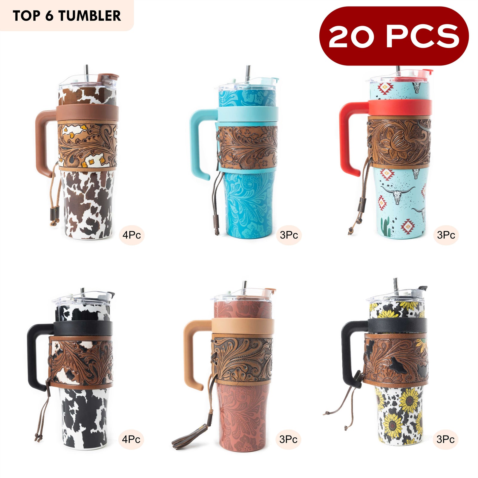 Top 6 Tumblers - 20 PCS