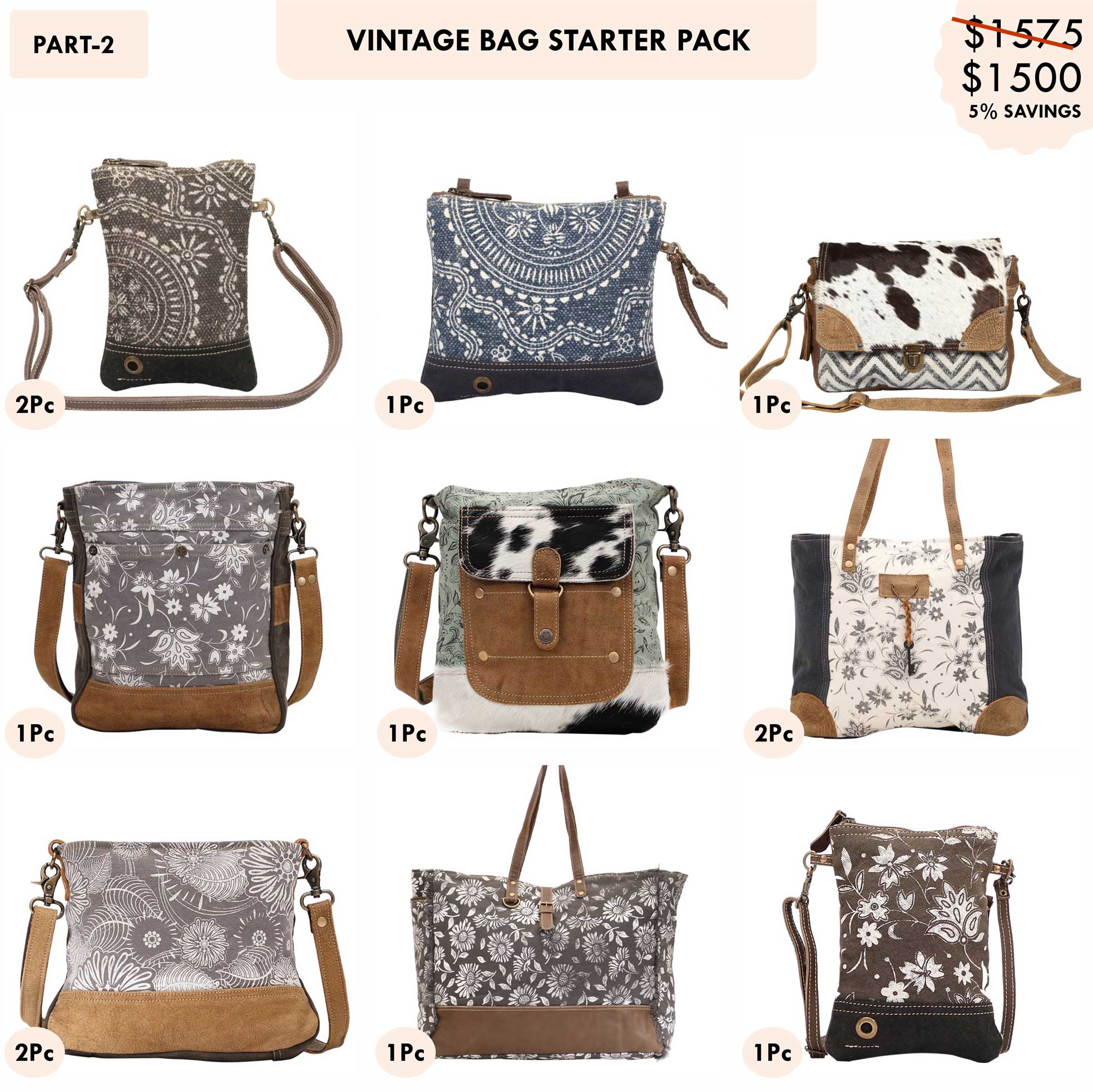 Starter Pack $1500 - Vintage Bags