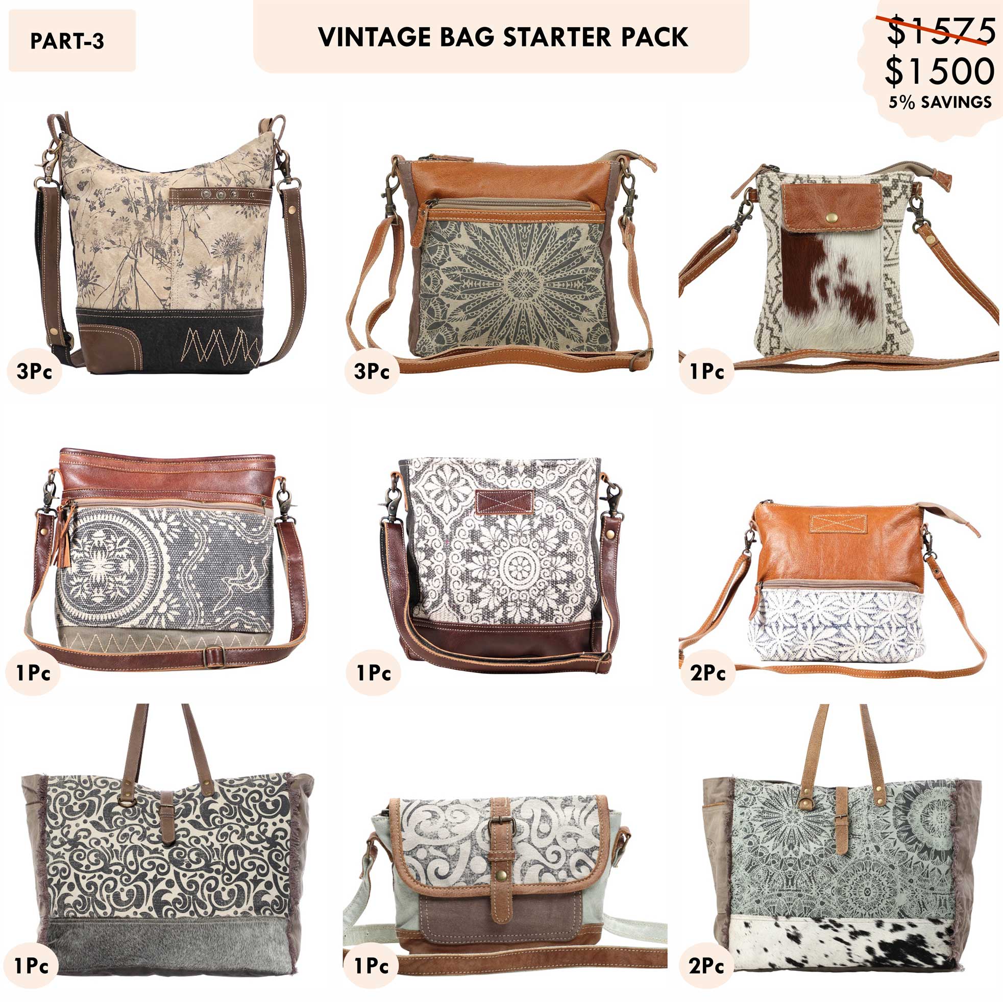 Starter Pack $1500 - Vintage Bags