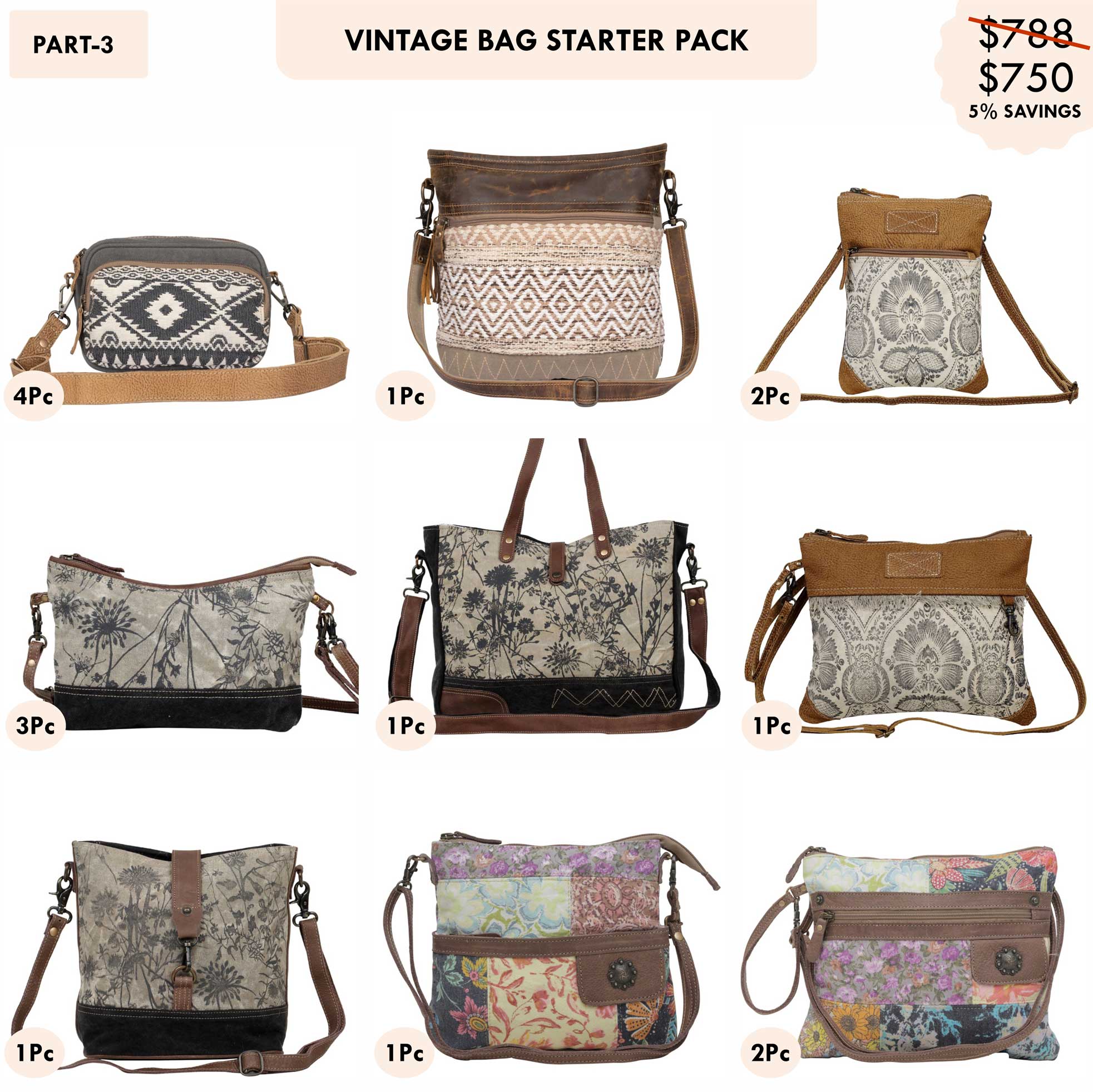 Starter Pack $750 - Vintage Bags