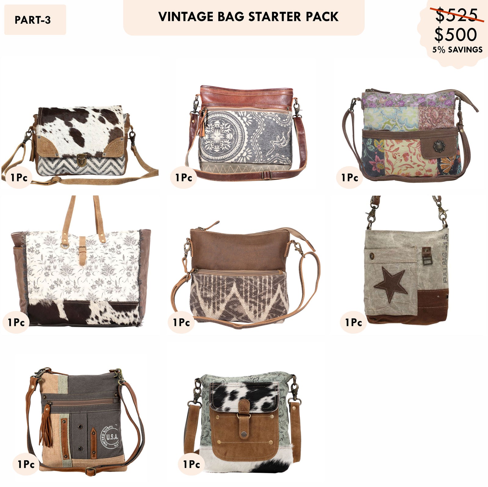 Starter Pack $500 - Vintage Bags