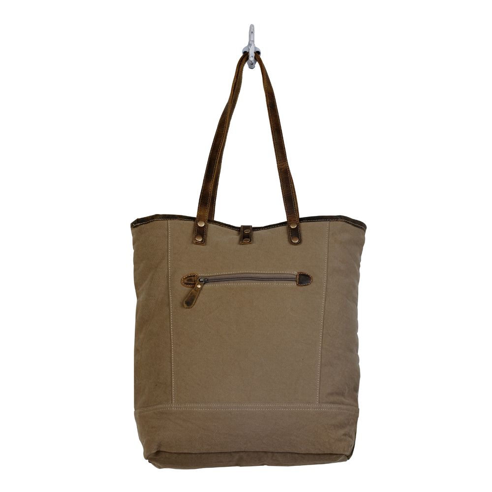 Yellow Patchy Tote Bag