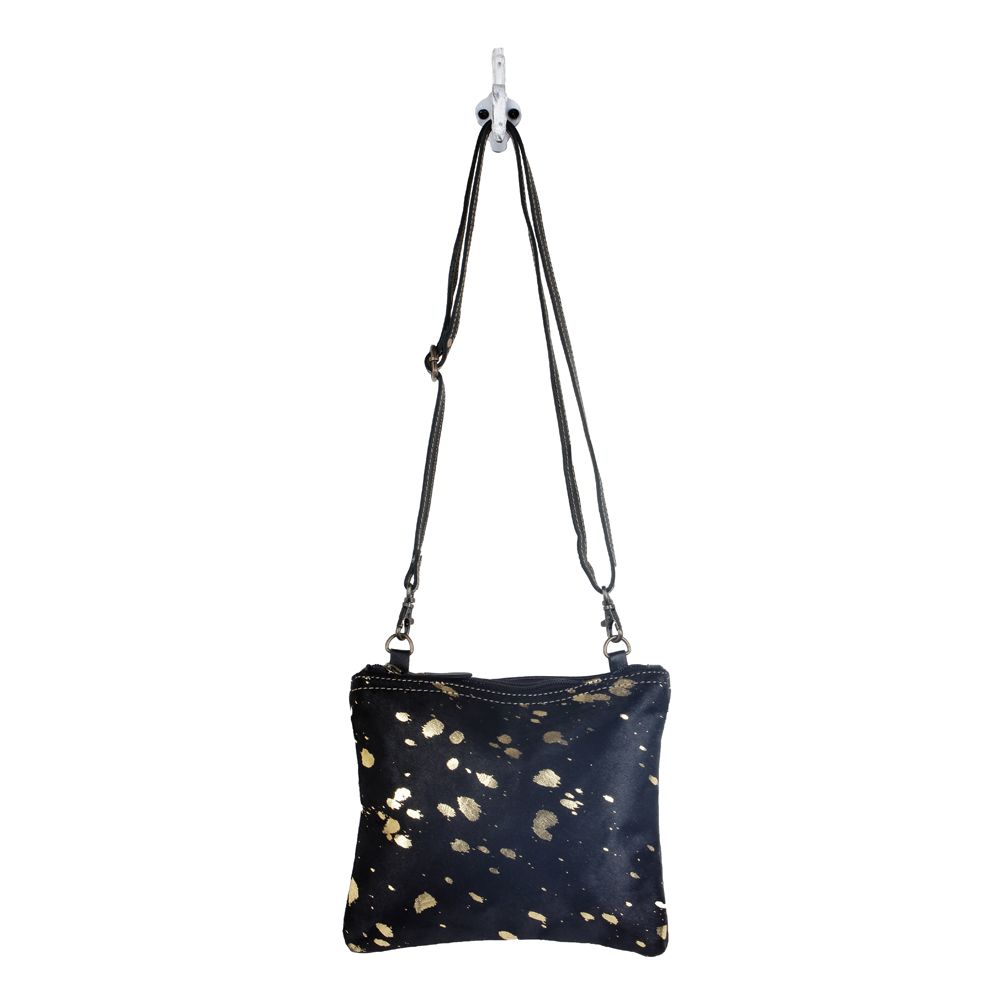 Golden Glimmer Crossbody Bag