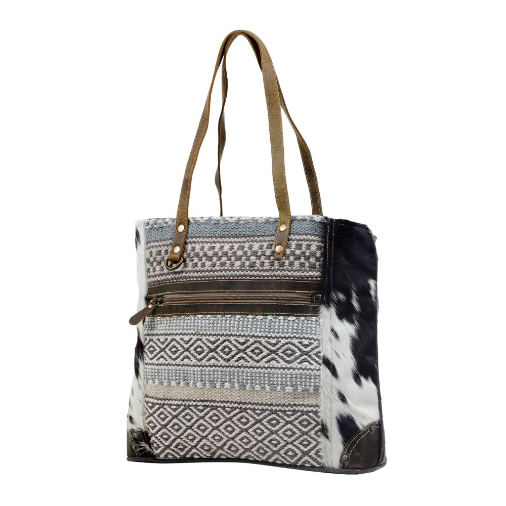 MULTIPATTERNED TOTE BAG