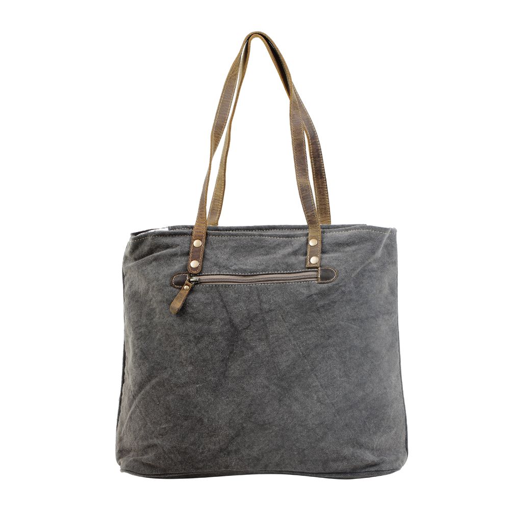 MULTIPATTERNED TOTE BAG
