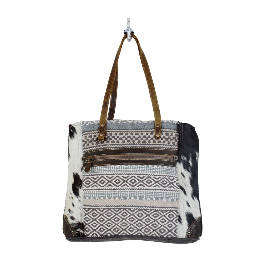 MULTIPATTERNED TOTE BAG