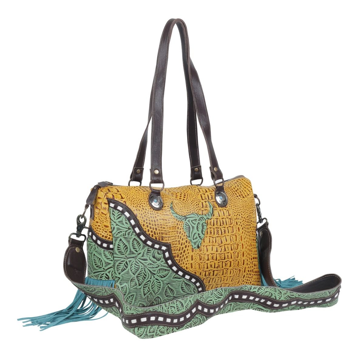 Taurean Leather & Hairon Bag