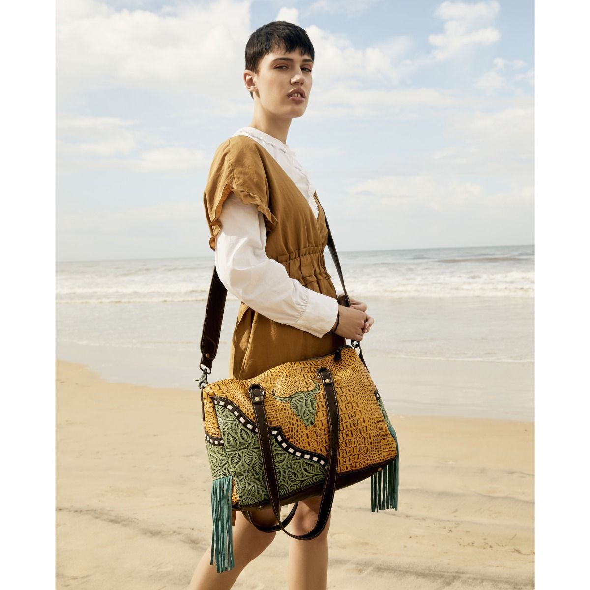 Taurean Leather & Hairon Bag