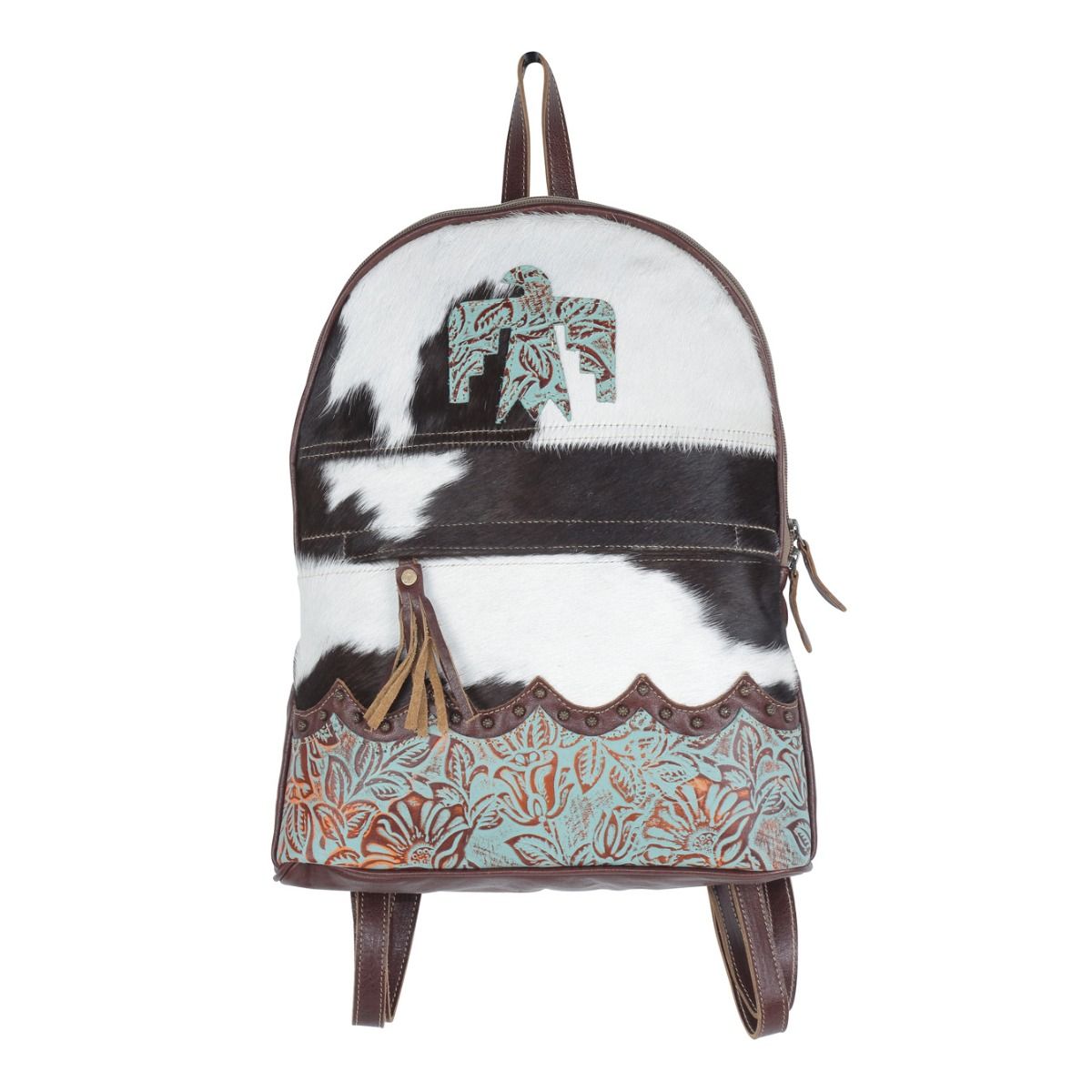 Splendour In White Leather & Hairon Bag