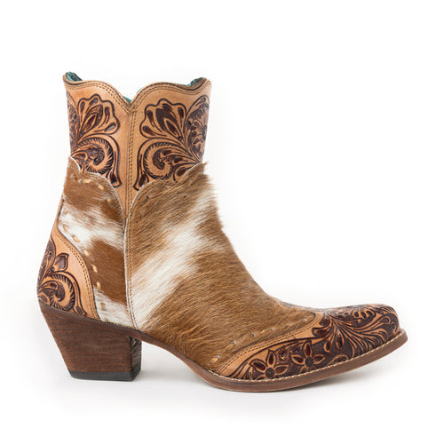 Winchester Hair-on Hide & Hand-tooled Boots