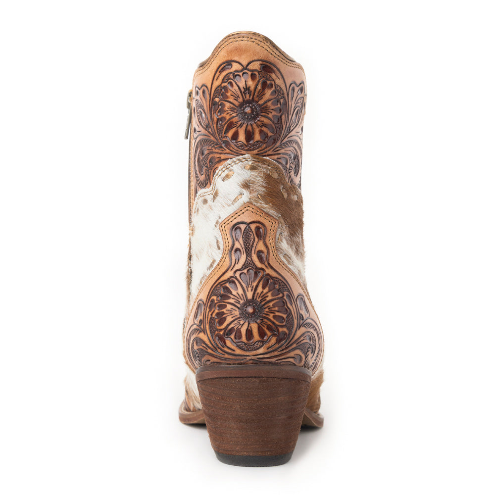 Winchester Hair-on Hide & Hand-tooled Boots