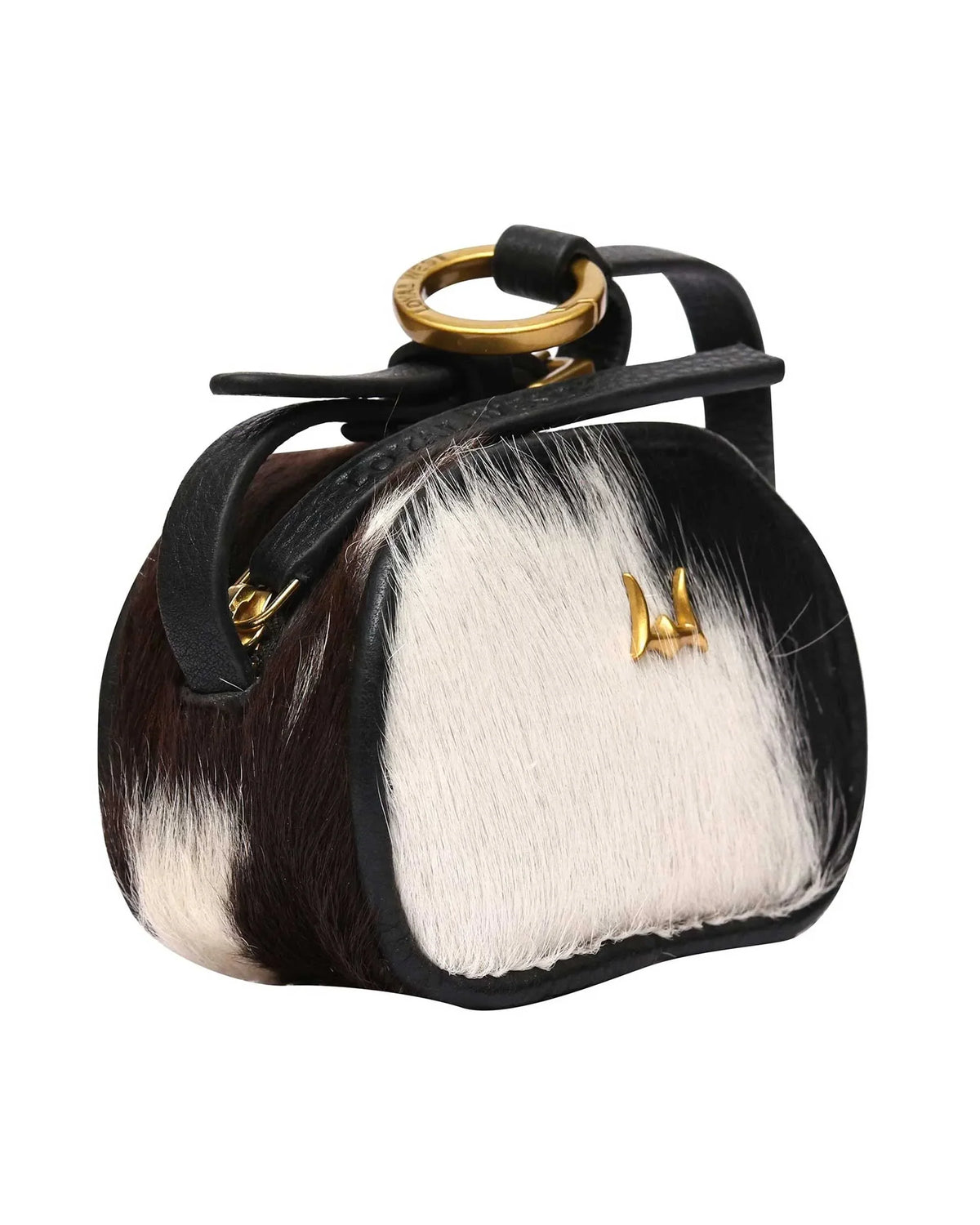 Sophia Micro Bag Charm - Grey cowhide