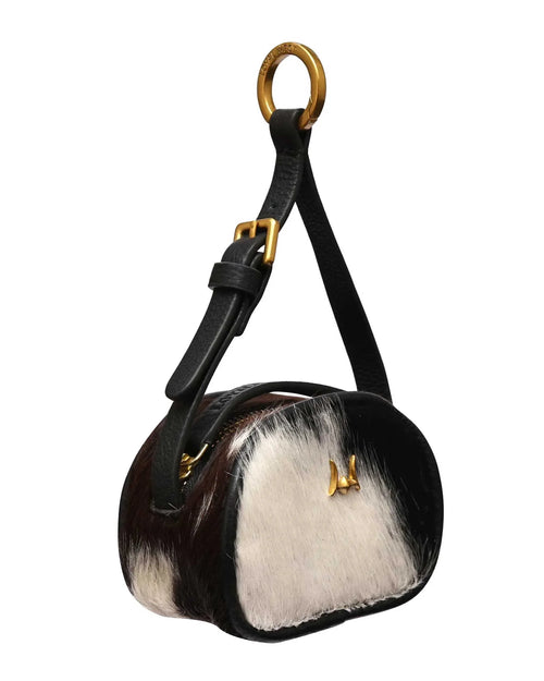 Sophia Micro Bag Charm - Grey cowhide