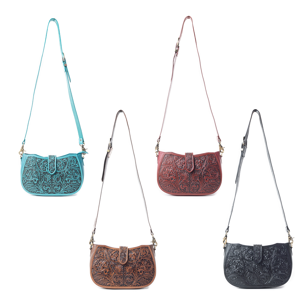 Wildflowers of the Prairie Bag In Turquoise