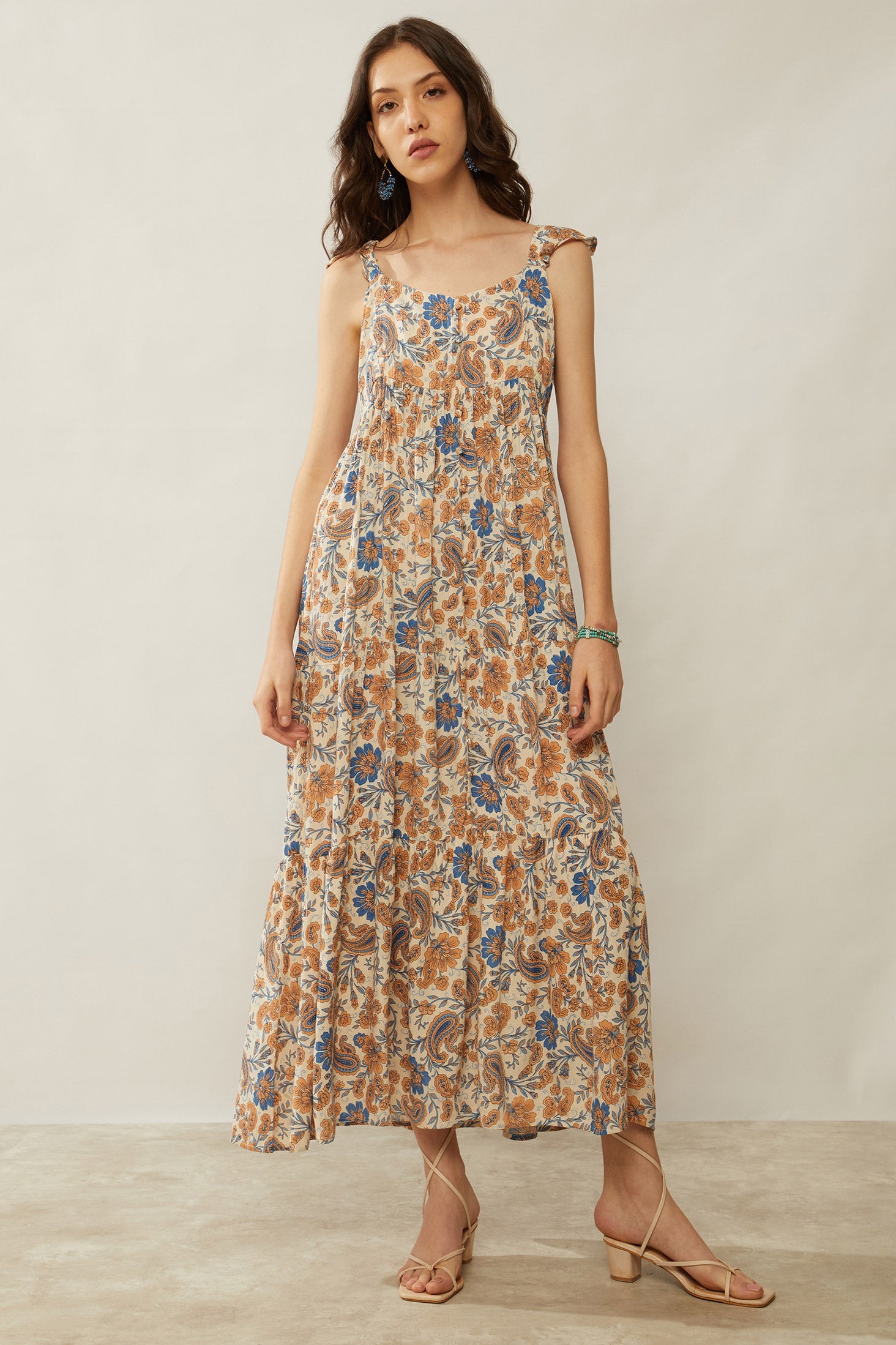 Bohera Chloe Floral Paisley Maxi Dress