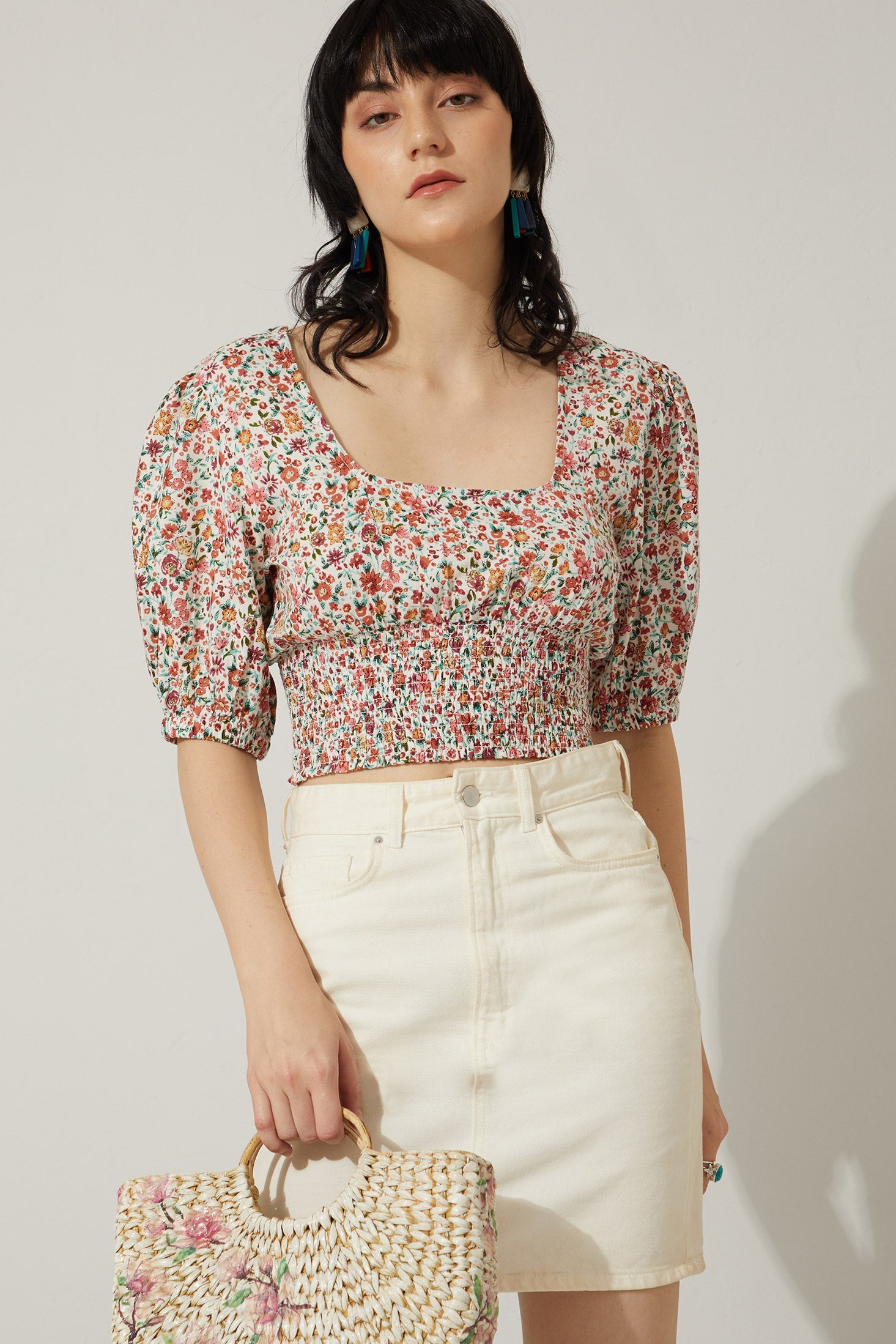 Bohera Juleebee Short Waist Floral Top