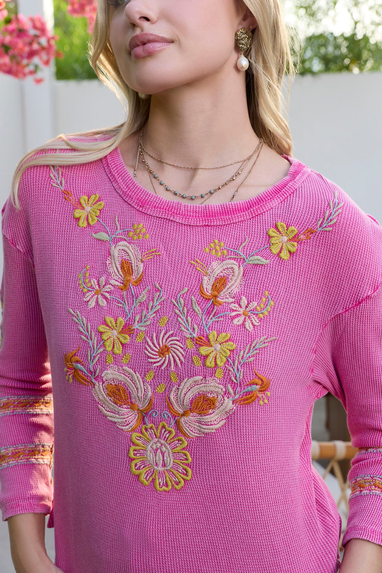 Hadass Floral Embroidered Top