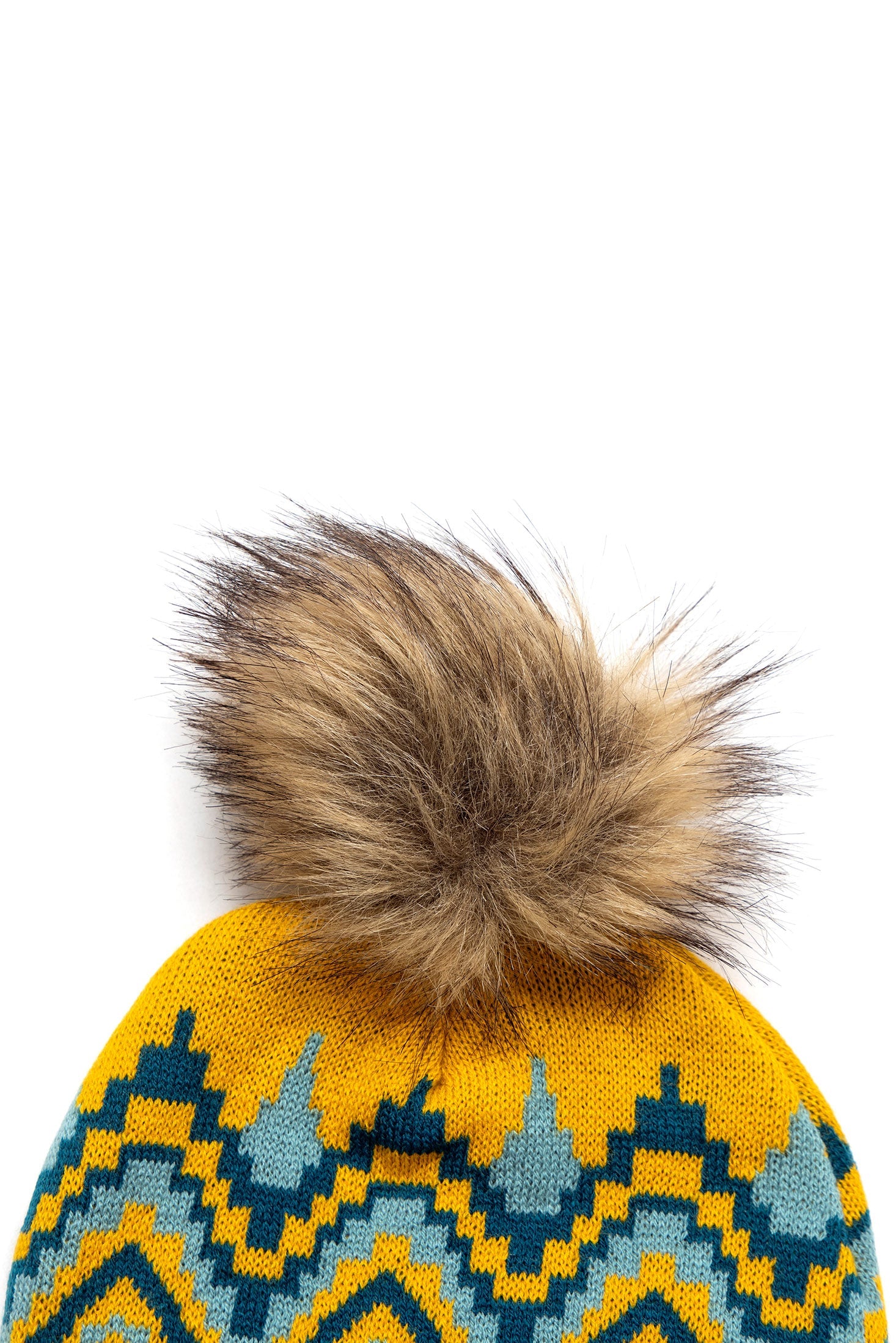 Shilo Beanie in Yellow & Blue