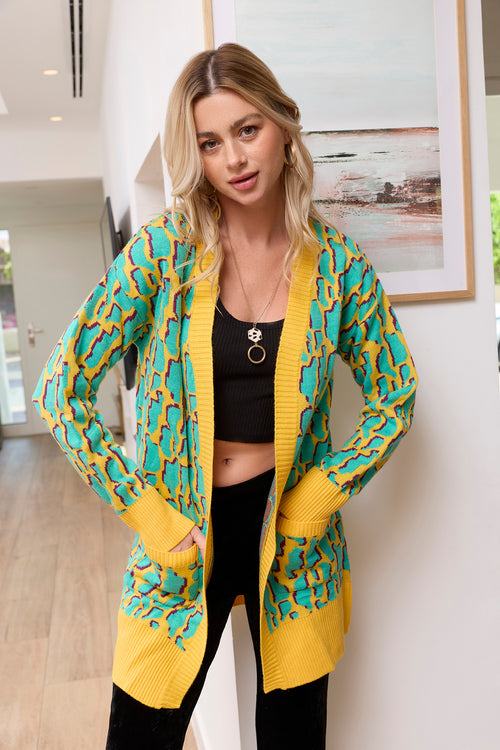 Alexa Tri-Tone Cardigan