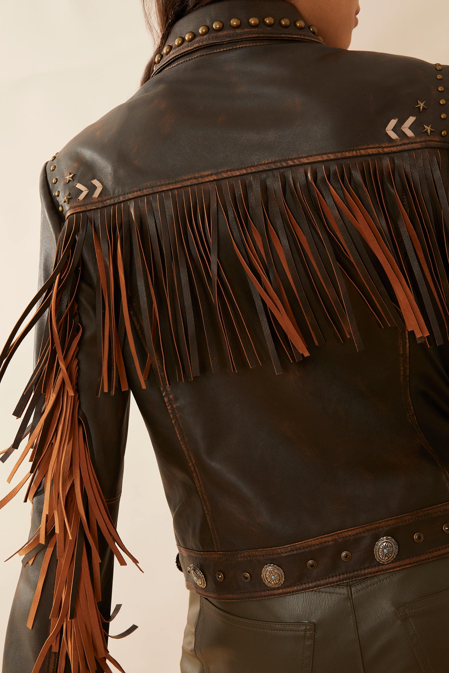 Harlow Fringed Leather Jacket