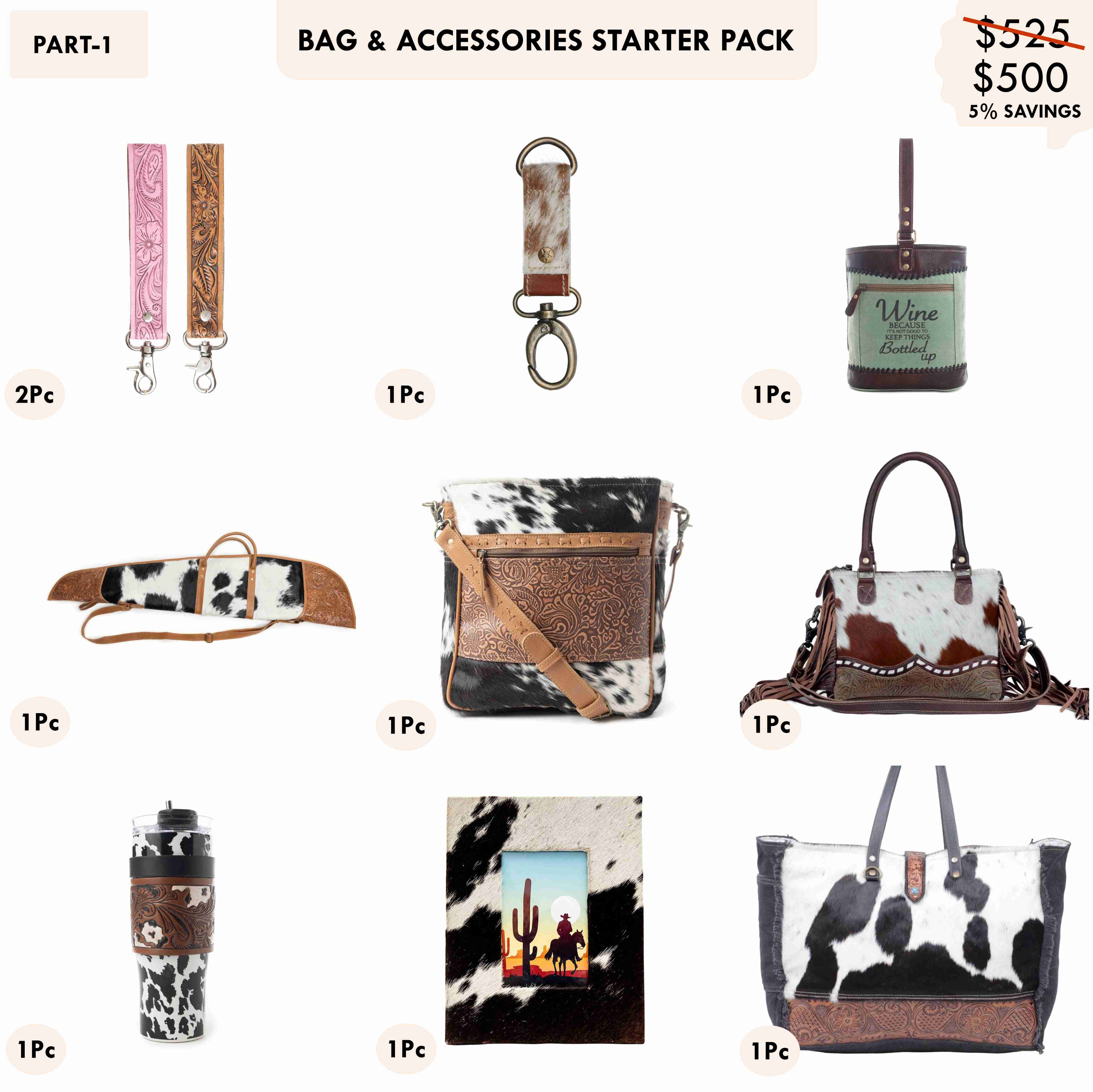 Starter Pack $500 - Western Bags & Accessories