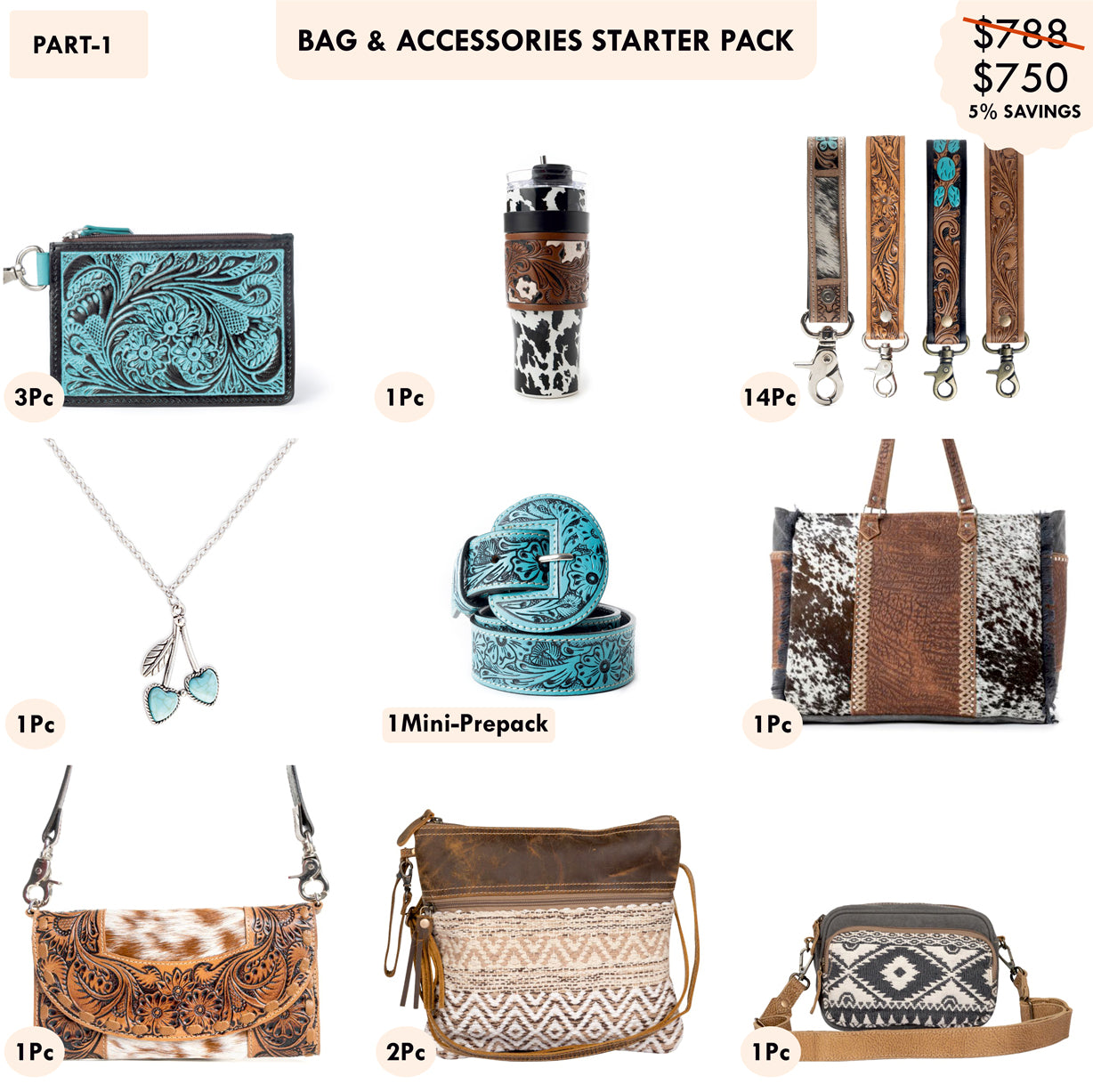 Starter Pack $750 - Western Bags & Accessories