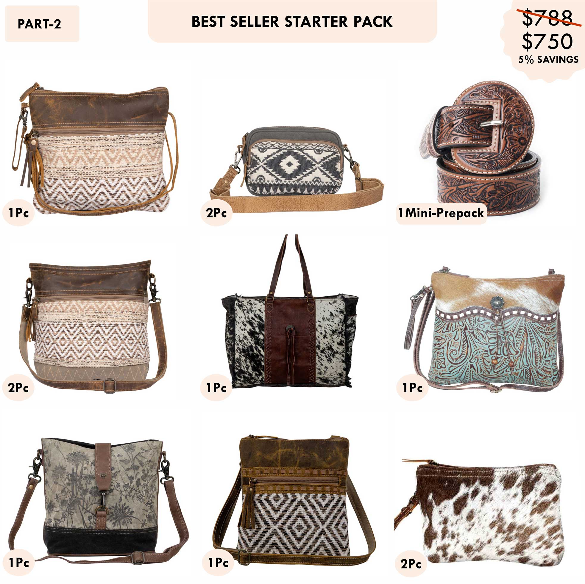 Starter Pack $750 - Best Sellers