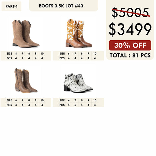 BOOTS 3.5K LOT-43