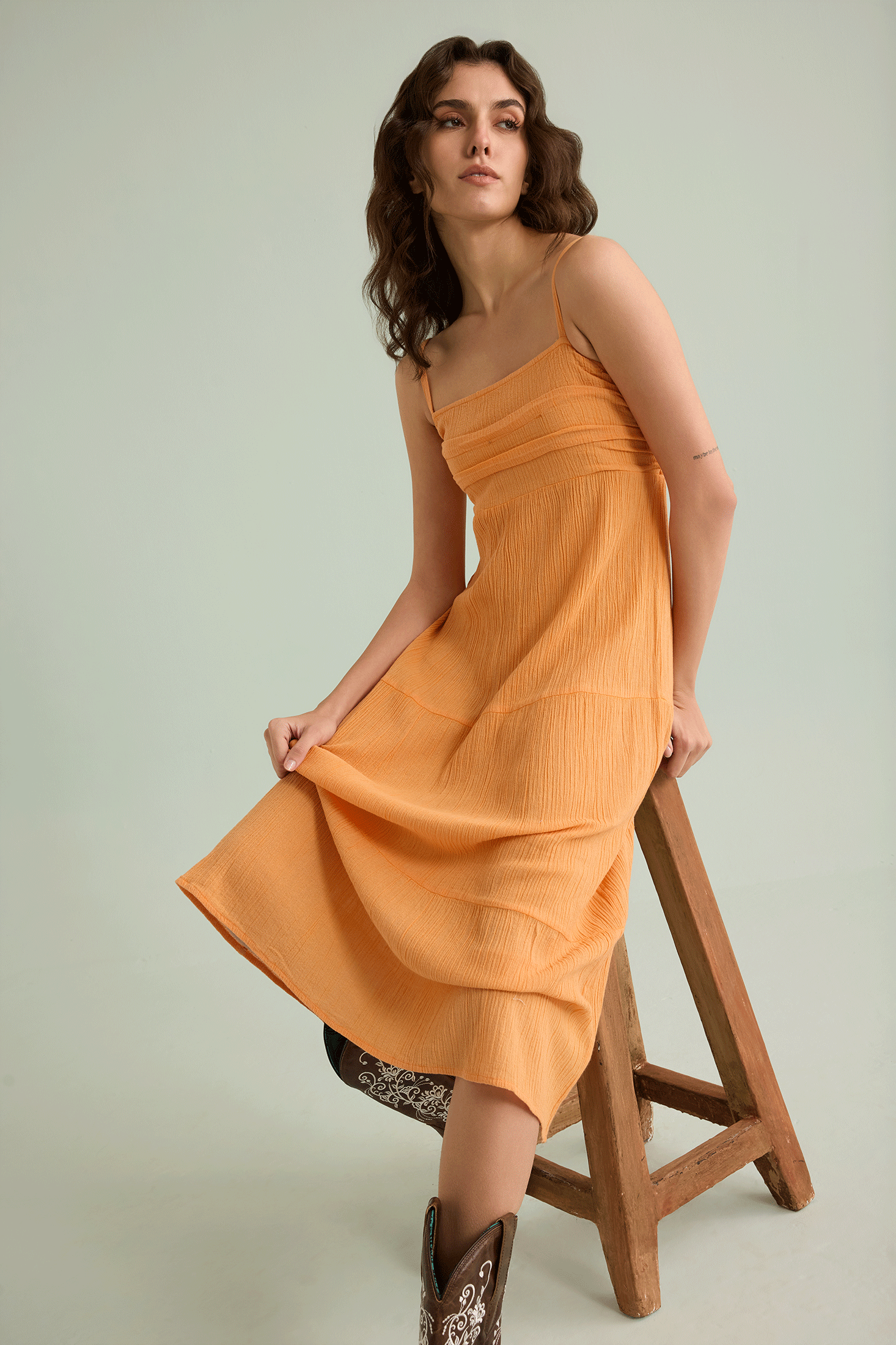 Olivia's Dream Dress In Orange