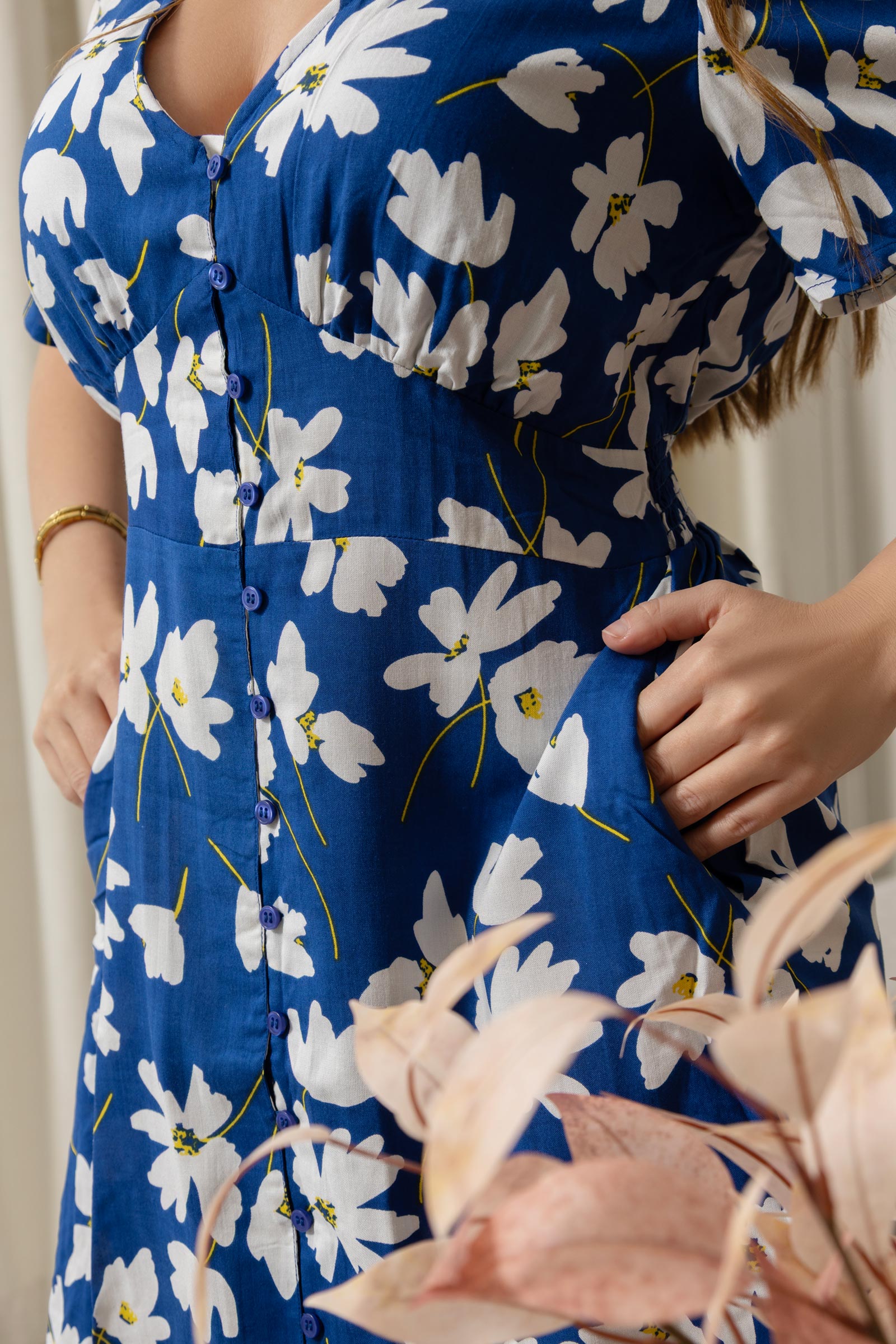 Sophia's Garden Dress In Blue