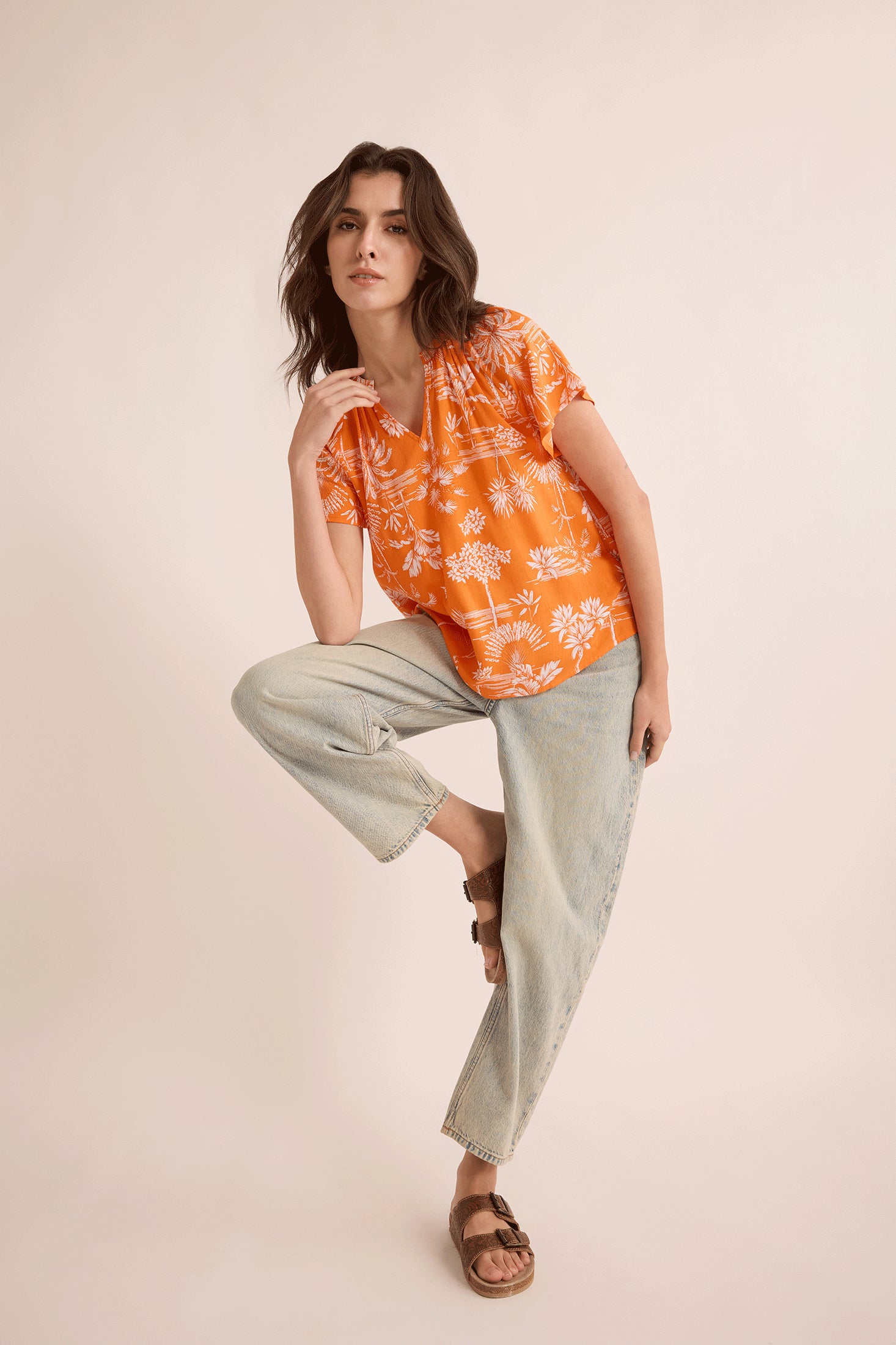 Rebecca's Repose Top In Orange