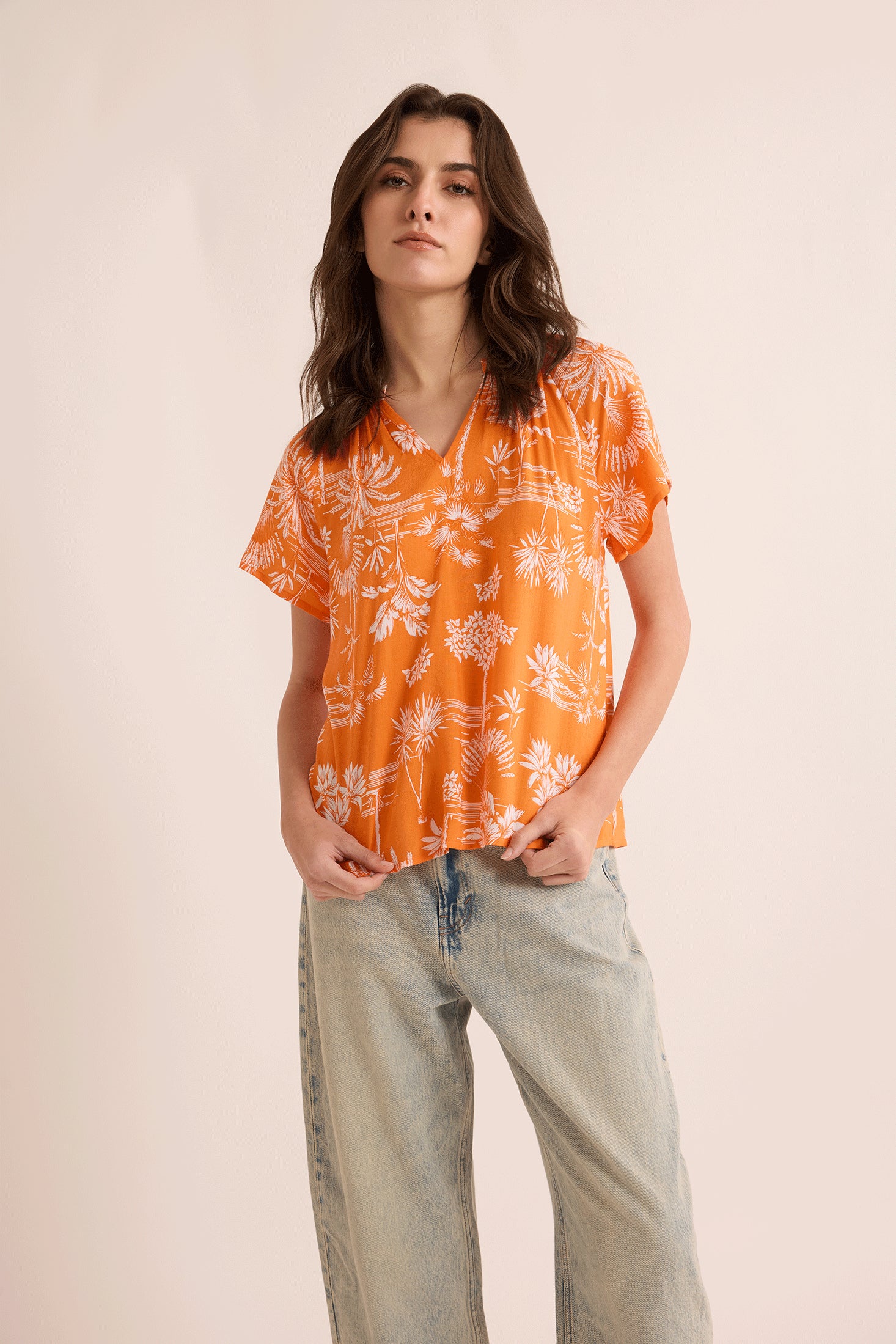 Rebecca's Repose Top In Orange