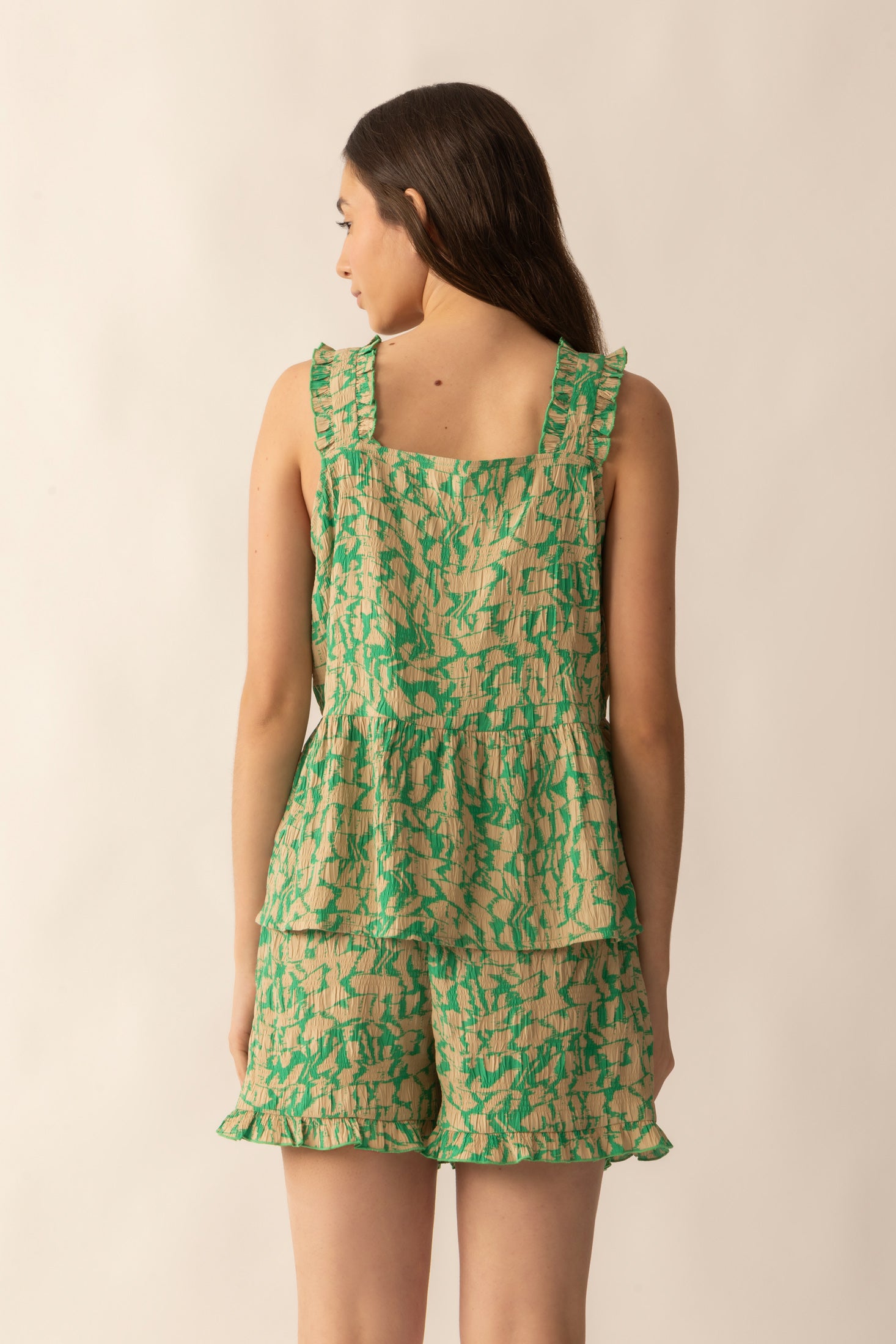 Amelia Top & Short Set In Green