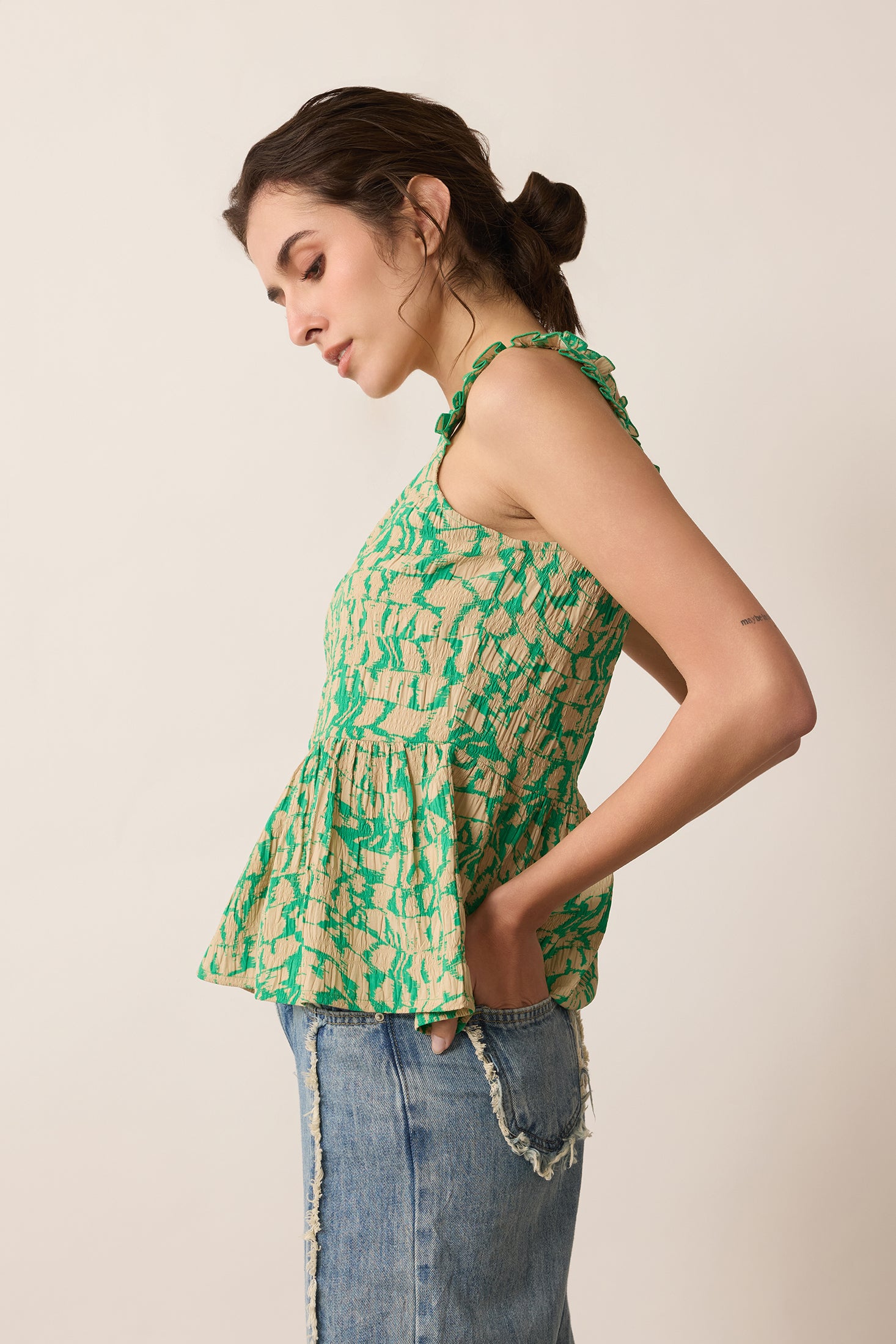 Amelia Top & Short Set In Green