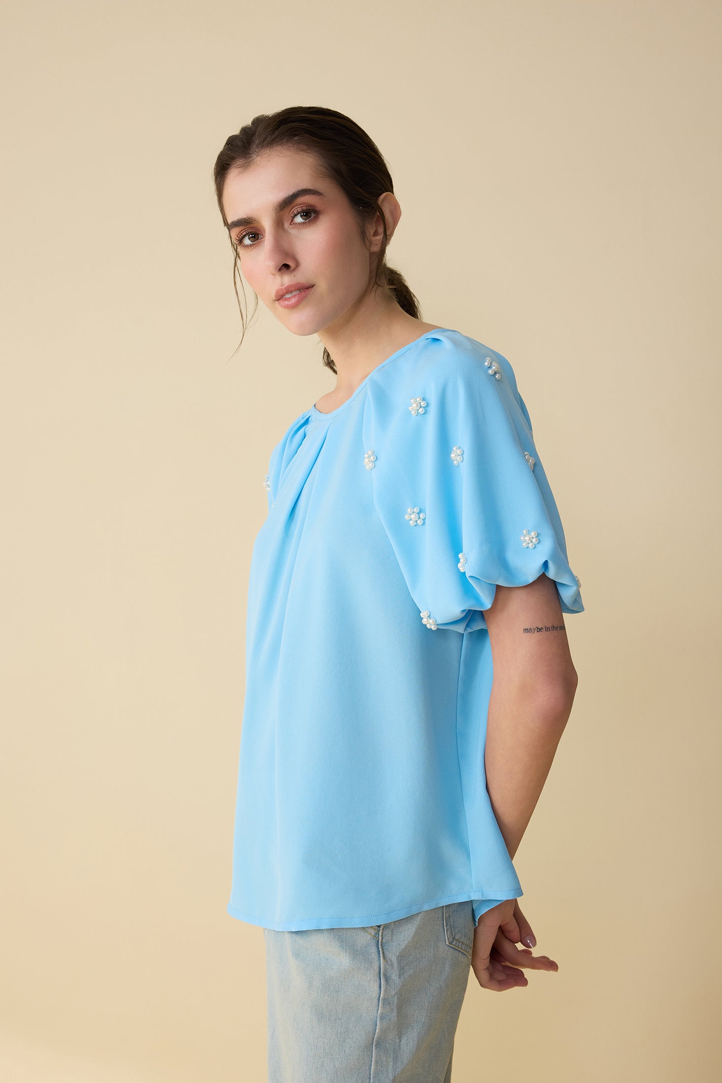 Poloma Kai Flow Top In Blue