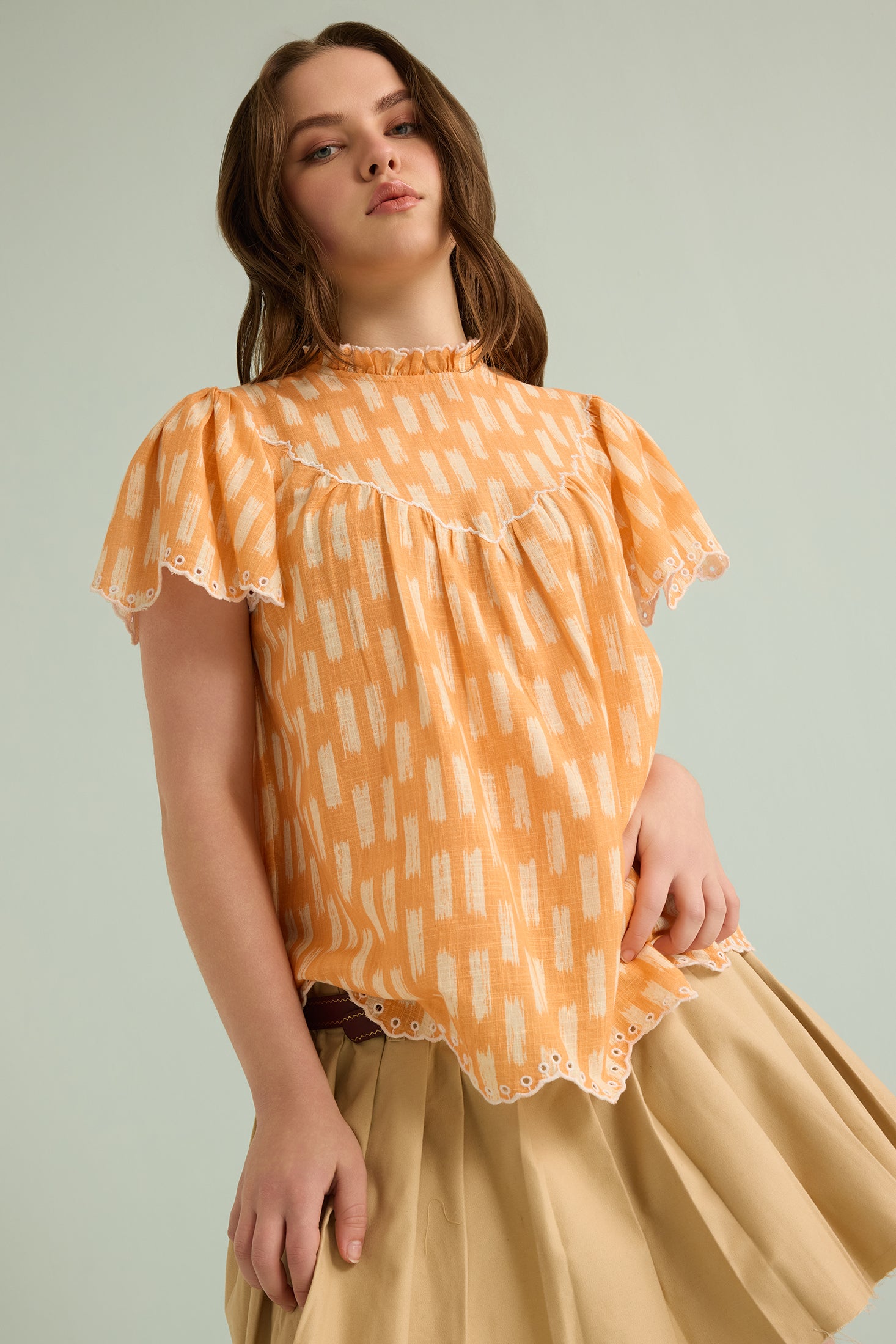 Callista Charm Top In Orange