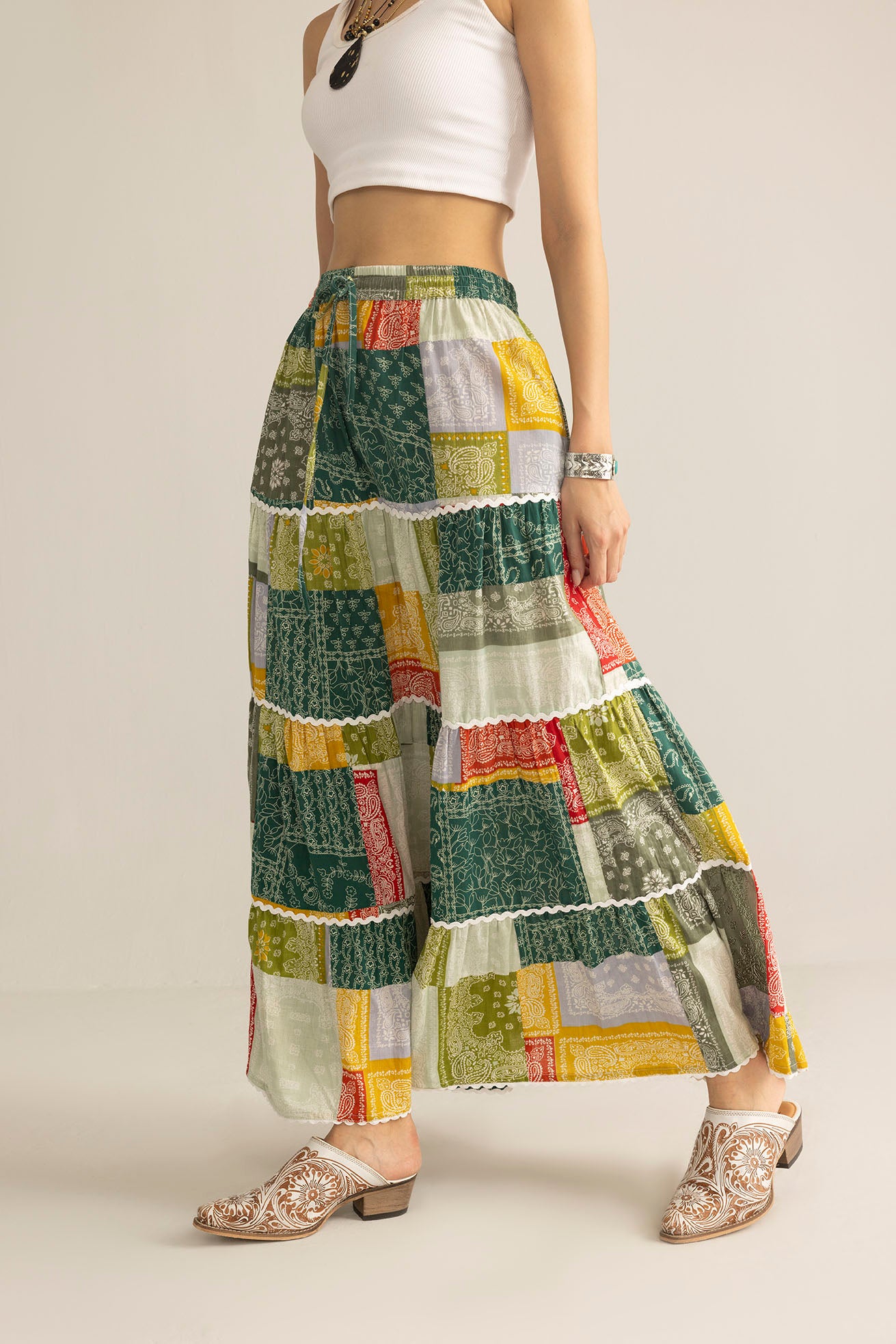 Junebug Patchwork Skirt in  Vintage Mix