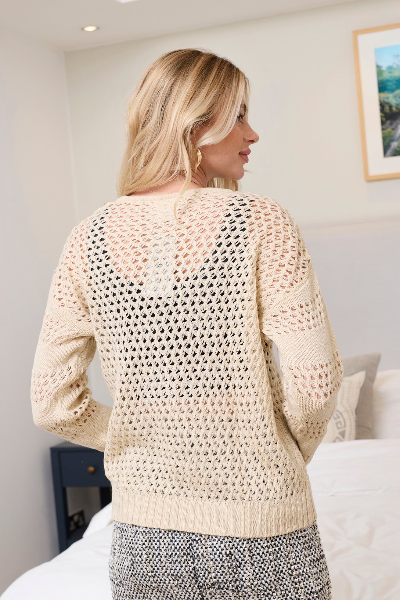 Midnight Mesa Knitted Sweater in Brown