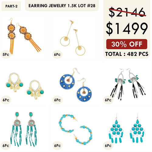 EARRINGS 1.5K LOT-28
