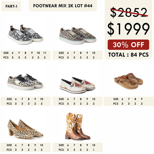 FOOTWEAR MIX 2K LOT-44
