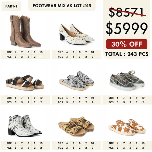 FOOTWEAR MIX 6K LOT-45