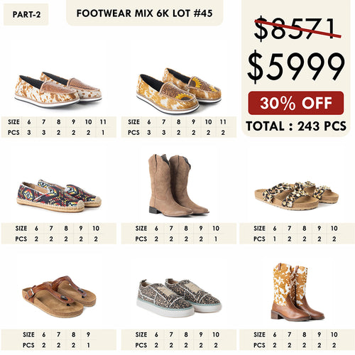 FOOTWEAR MIX 6K LOT-45