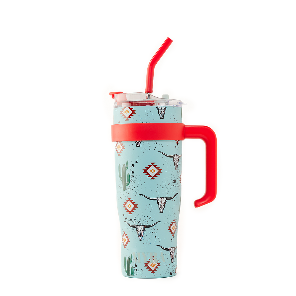 Wide Wyoming Tumbler In Sea Blue